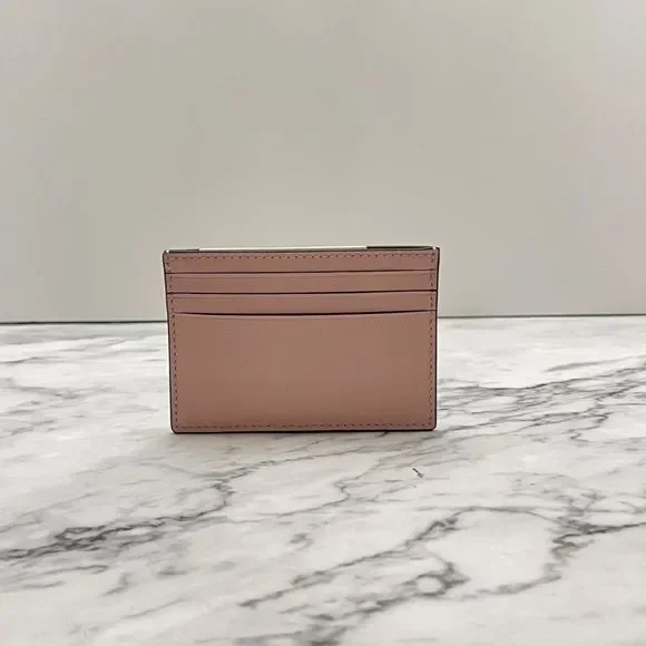 Kate Spade Small Slim Card Holder Leather Cameron Pink tutu - Picture 4 of 5